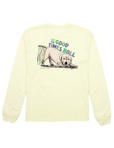 Pawdi Gras LS T-Shirt Light Yellow