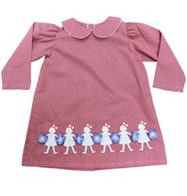 Manning Dress Royal Blue & Red