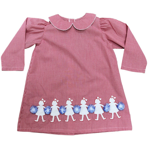 Manning Dress Royal Blue & Red