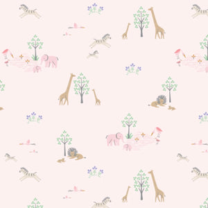 pink serene safari modal baby blanket