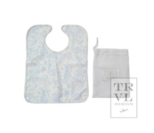 Bunny Toile Blue Best Bib
