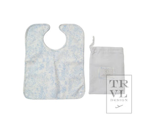 Bunny Toile Blue Best Bib