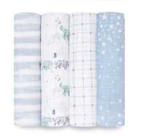 rising star
BOUTIQUE COTTON MUSLIN SWADDLES 4 PACK