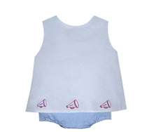 Blue/Red Girl Diaper Set