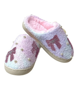 Crystal Bow and Pearl Slippers