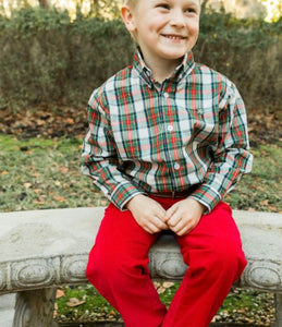 Red Corduroy Champ Pant