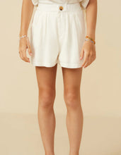 Girls Pleated Detail Button Front Shorts