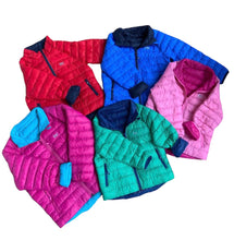 Bright Pink/Turquoise Mini Packable Down Jacket
