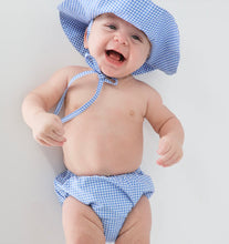 Baby Blue Micro Gingham Diaper Cover