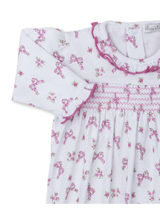 Blooming Bows-Smocked Footie