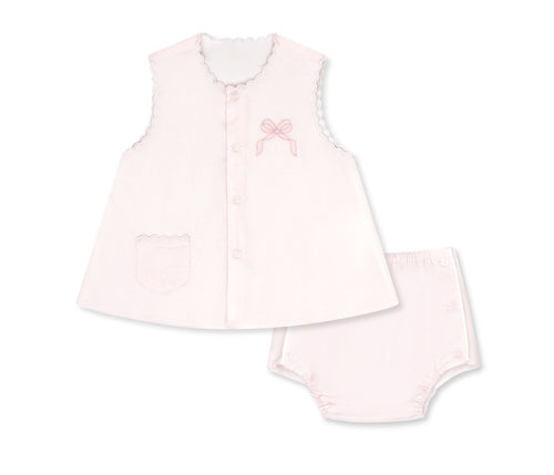 Maria Diaper Set Pink Bow