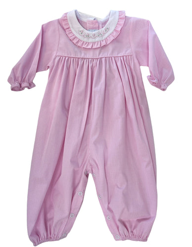 Pink Check Longall, Flowers