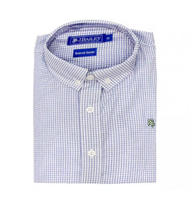 Button Down Blue Microcheck