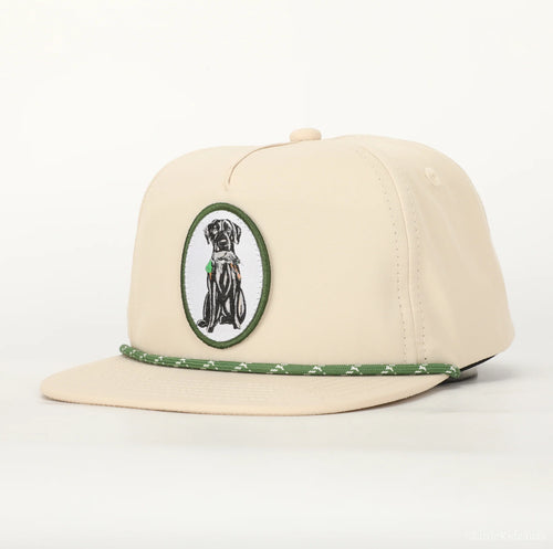 Black Lab Snapback Rope Hat