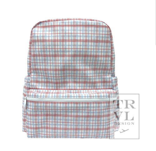 Backpacker backpack- Classic Red Plaid