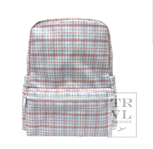 Backpacker backpack- Classic Red Plaid