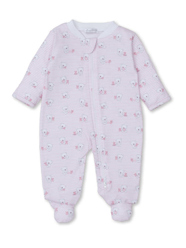 Pink Beary Best Friends Zipper Footie