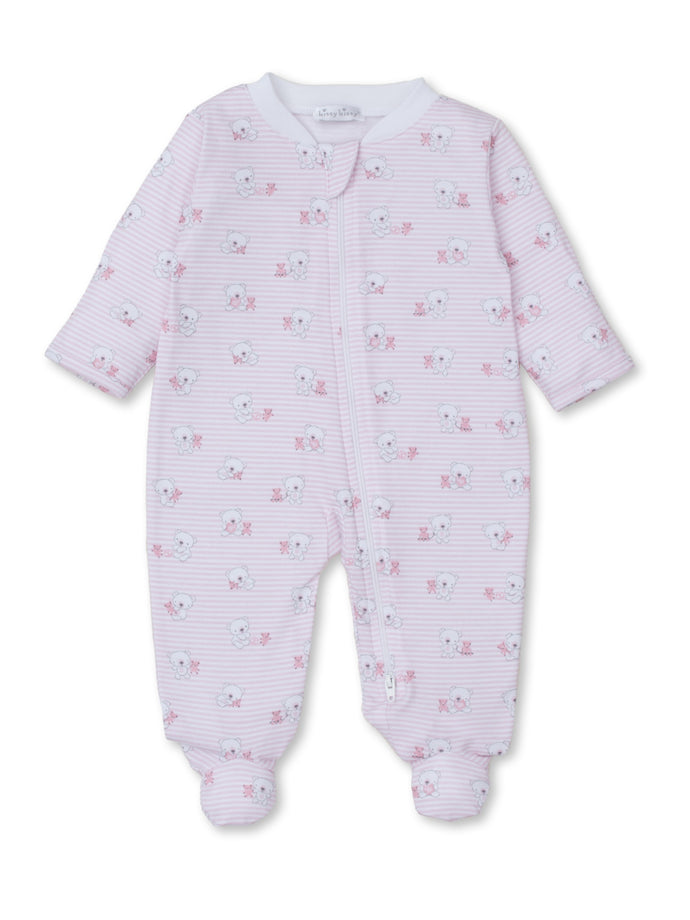 Pink Beary Best Friends Zipper Footie