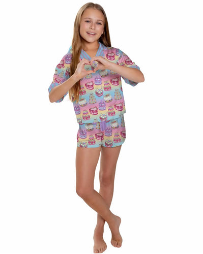 Kids Silky It’s My Party (Short Sleeve w/ Shorts)