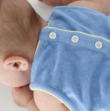 Baby Clearwater Blue French Terry Bubble Romper