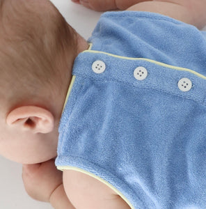 Baby Clearwater Blue French Terry Bubble Romper