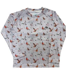 Gray Birds Performance Tee