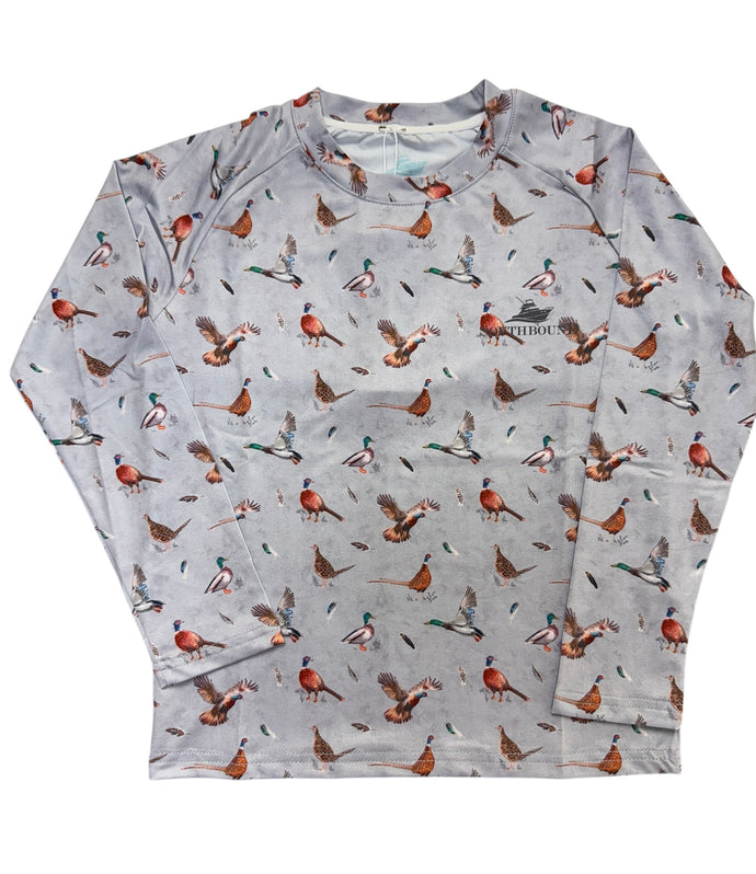 Gray Birds Performance Tee