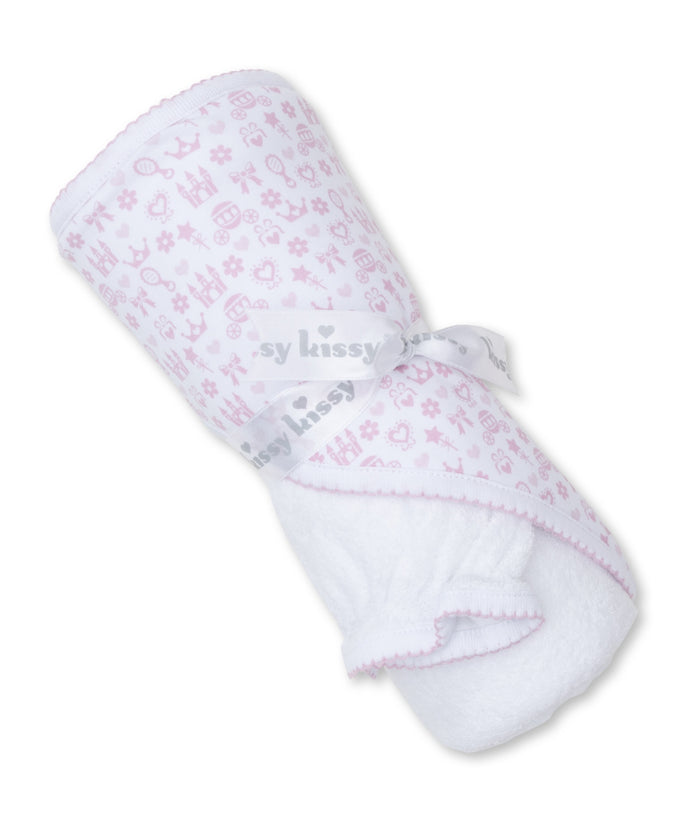 Royal Details Hooded Towel w/ Mitt Set