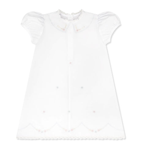 Ashtyn Dress White with Blue Floral