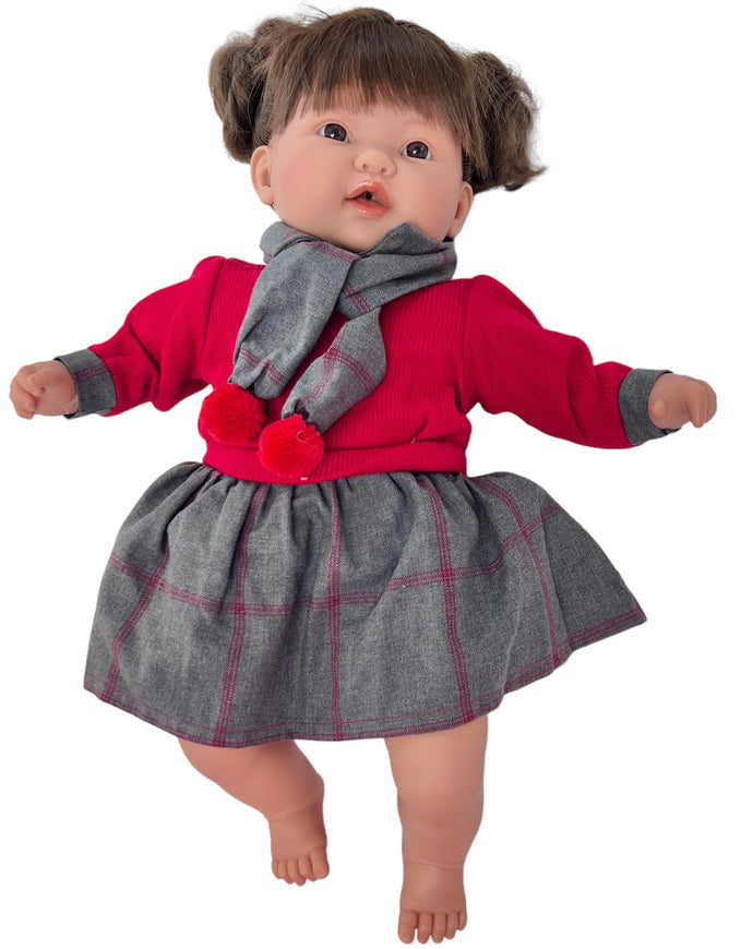 Blaire 18” Brunette w/ Red Dress