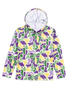 Boys Sportsman Hoodie Mardi Gras Camo