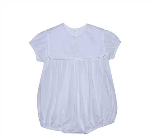 White Ellis Girl Bubble with Cross