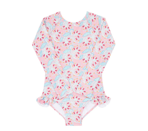 girls bluebells rashguard one piece