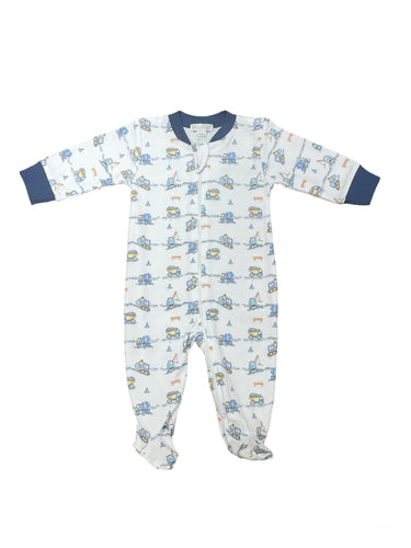 Construction Junction Zipper Footie