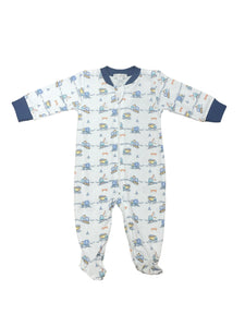 Construction Junction Zipper Footie