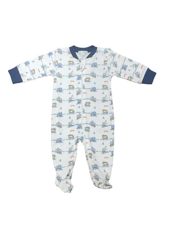 Construction Junction Zipper Footie