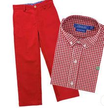 Red Corduroy Champ Pant