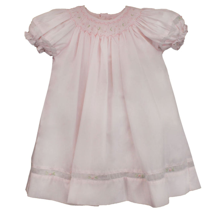 Pink with White Smocking Dress