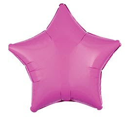 19" BRIGHT BUBBLE GUM PINK STAR SHAPE
