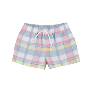 Tortola Trunks Tennis Pro Plaid With Worth Avenue White