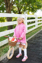 Penelope Peacoat Hamptons Hot Pink with Richmond Red