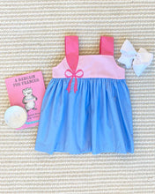 Demi Dress Sarasota Sky with Sandpearl Pink