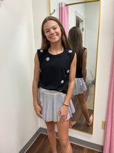 Silver Pleated Skort
