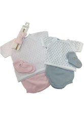 Dot Diaper Set Light Blue