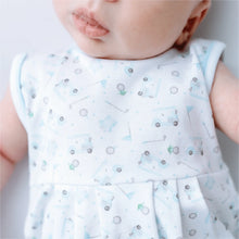 Little Golfer Print Bubble - Light Blue