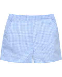 Bennett Boy Short - Blue Gingham