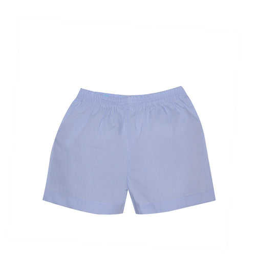 Bennett Boy Short - Blue Micro Gingham