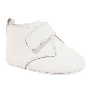 JOHN INFANT WHITE LEATHER DRESS SHOES