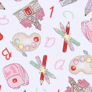 School Day Sweetness Long Pajamas - Pink