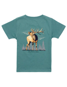 Boys Elk SS Marine Green